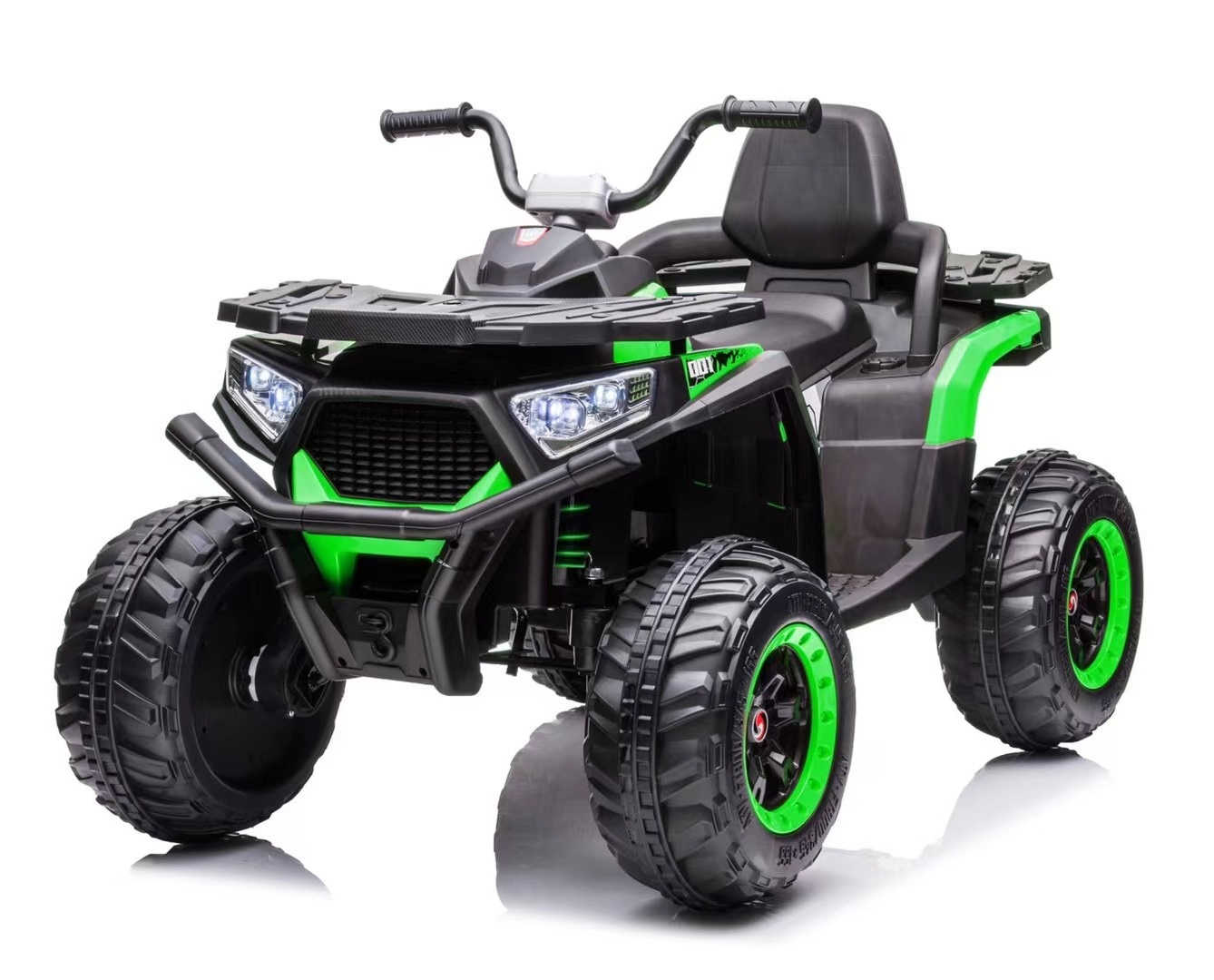 ATV electric copii 4×4  SuperOffroad 140W 12V RC recomandat pentru 3-9 ani culoare verde