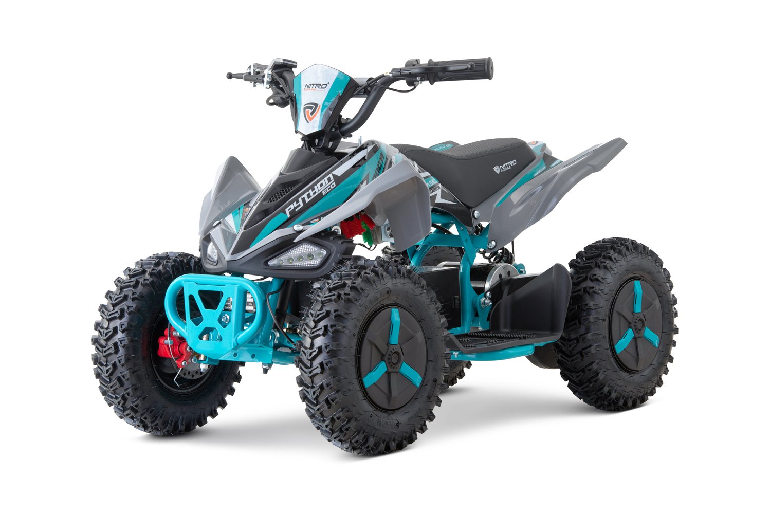 ATV electric NITRO ECO Python 1000W 36V Snowy tyre cu 3 Viteze culoare Light Blue