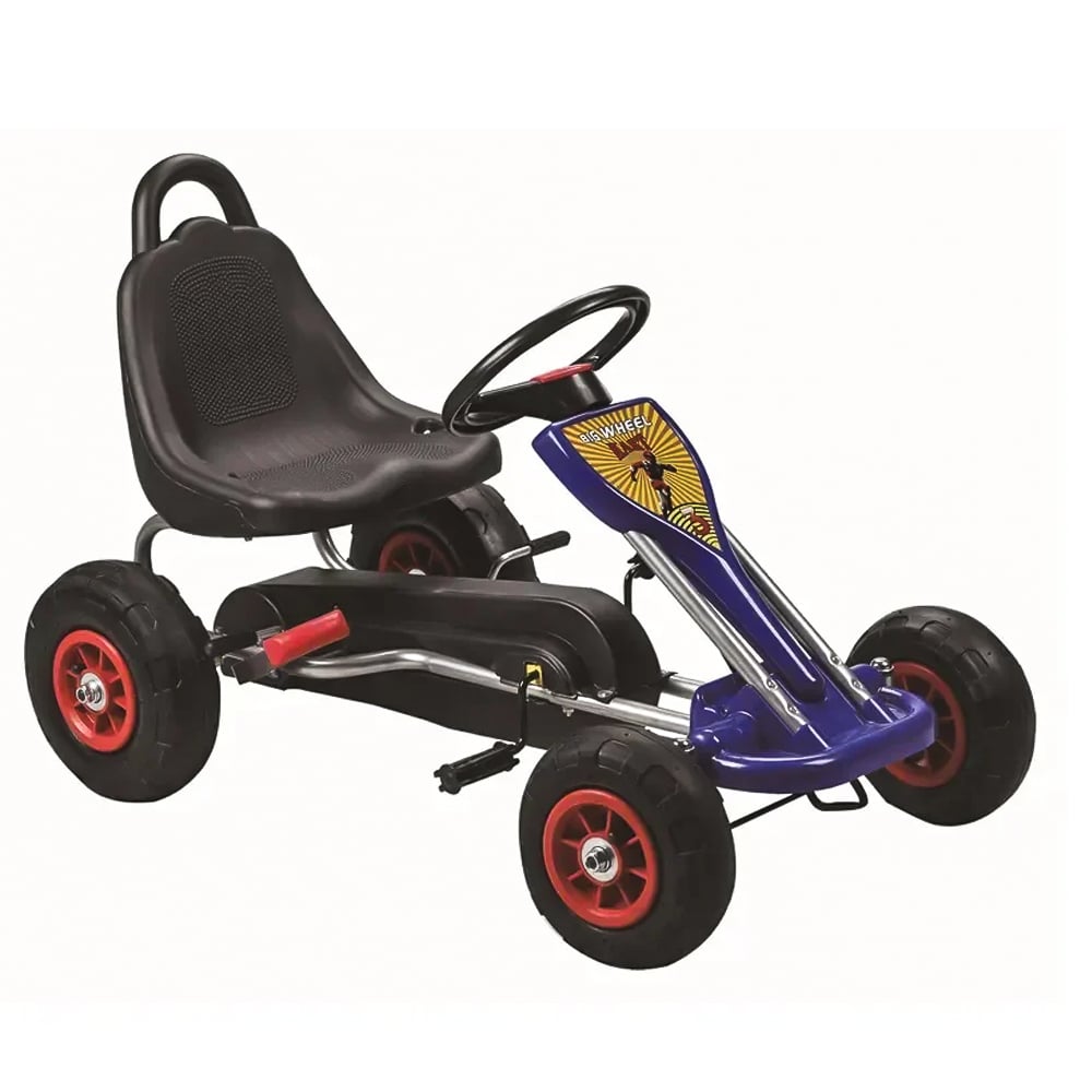 GO Kart cu pedale 3-6 ani A-05-1 roti Gonflabile culoare Albastru