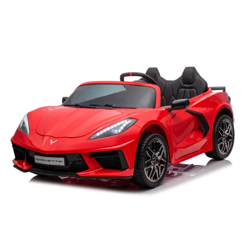 Masinuta electrica pentru 2 copii Corvette C8 90W 12V STANDARD culoare Rosie