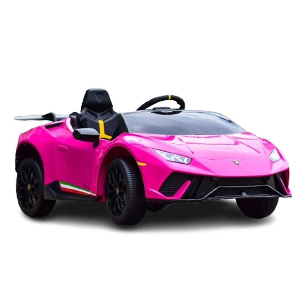 Masinuta electrica pentru copii Lamborghini Huracan telecomanda inclusa 4×4 120W 12V culoare roz