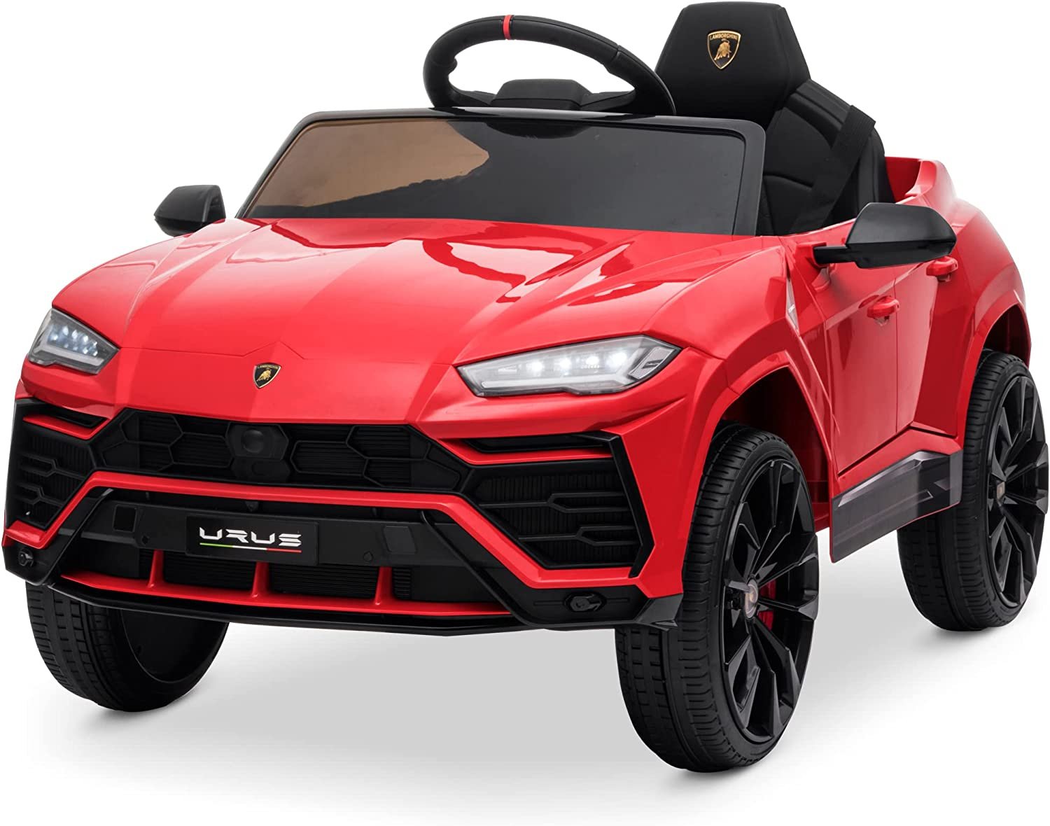 Masinuta electrica pentru copil 2-5 ani Lamborghini Urus 70W 12V 7Ah culoare Rosie