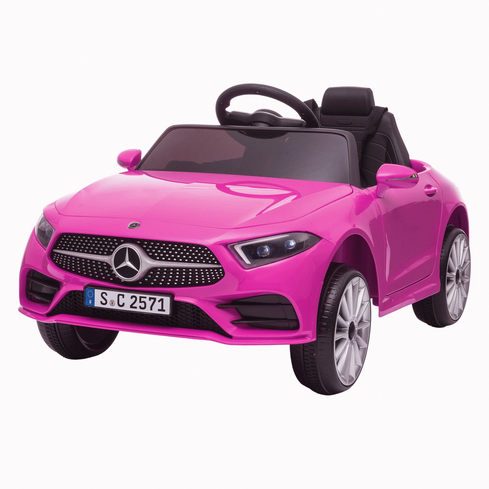 Masinuta electrica pentru fetite 2-5 ani Mercedes CLS350 50W 12V PREMIUM #Roz