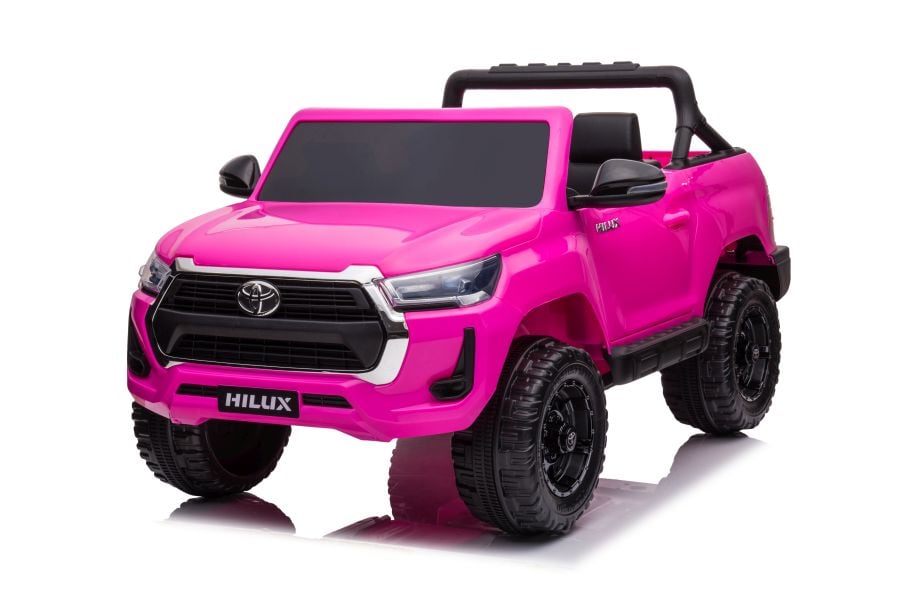 Masinuta electrica pentru fetite Toyota Hilux 4×4 180W 12V 14Ah PREMIUM culoare Barbie Pink