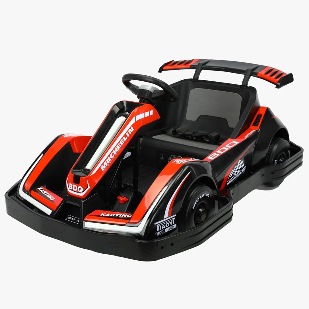 Masinuta-Kart electric pentru copii 3-11 ani Racing 90W 12V 7Ah telecomanda culoare Rosie