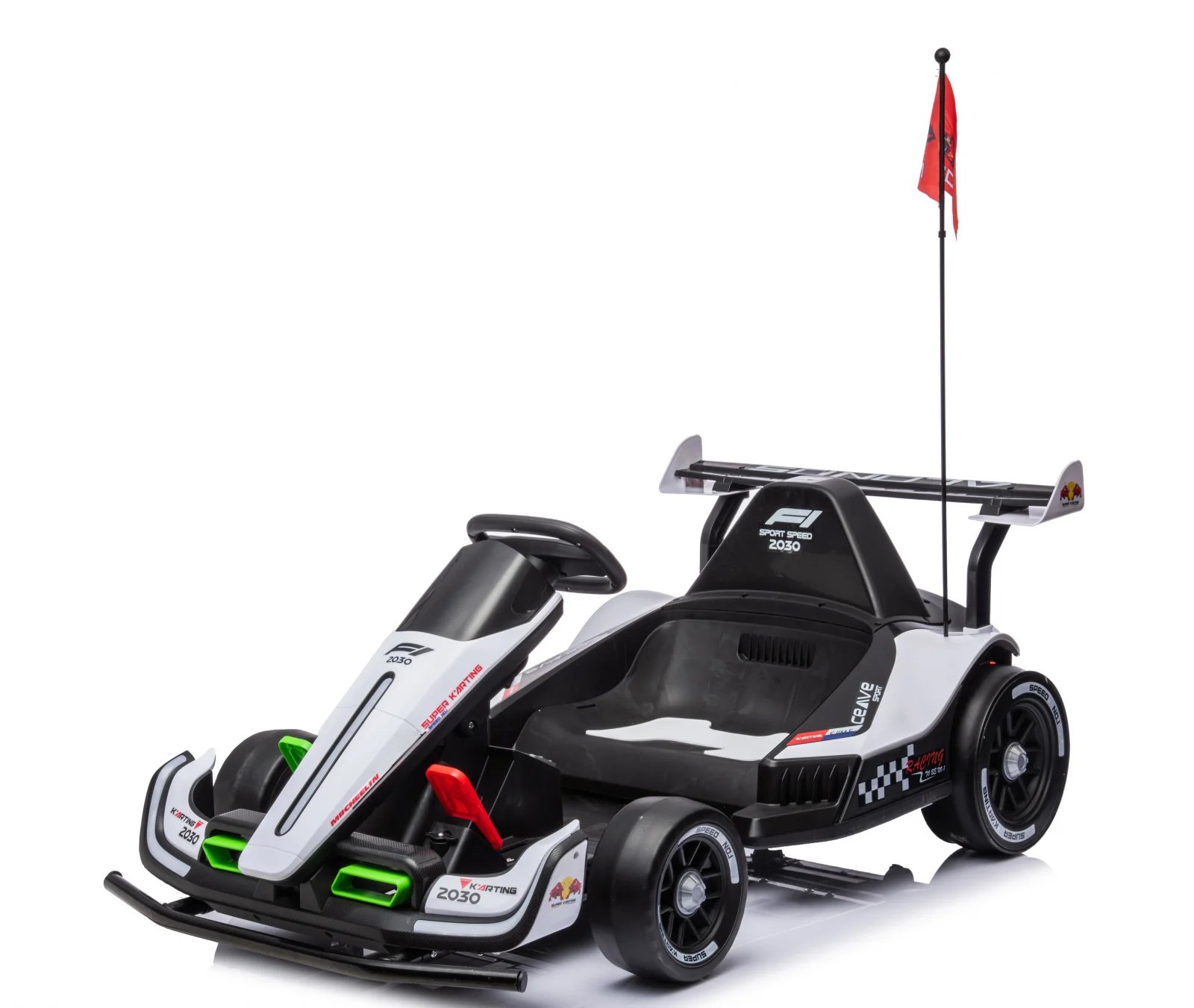 Masinuta – Kart electric pentru copii 3-11 ani Racing F1 500W 24V telecomanda culoare Alb