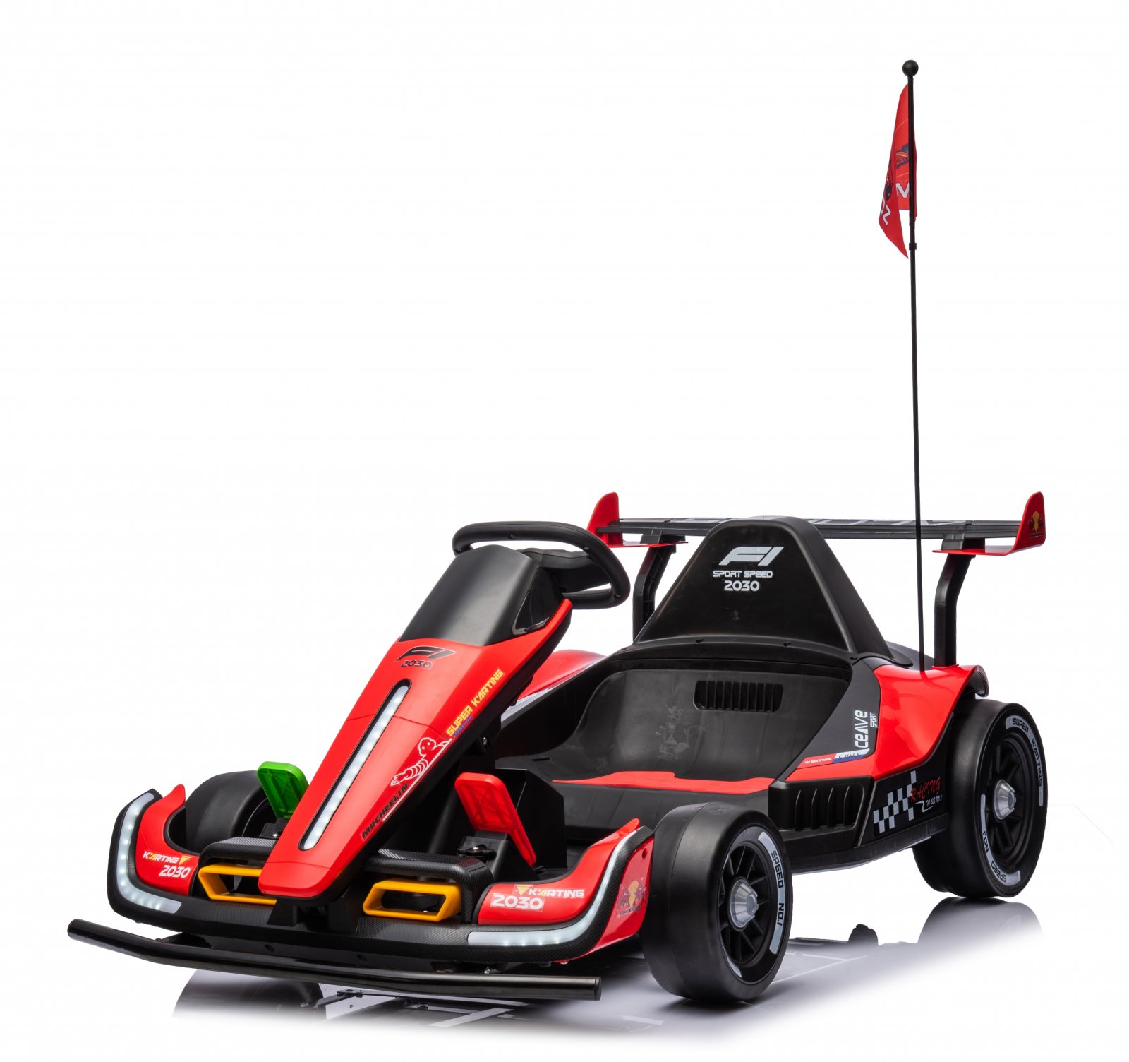 Masinuta – Kart electric pentru copii 3-11 ani Racing F1 500W 24V telecomanda culoare rosie