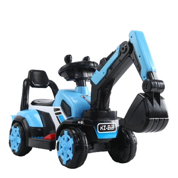 Mini excavator electric  BJXZ219, pentru copii 1-3 ani, cu incarcator electric, albastru