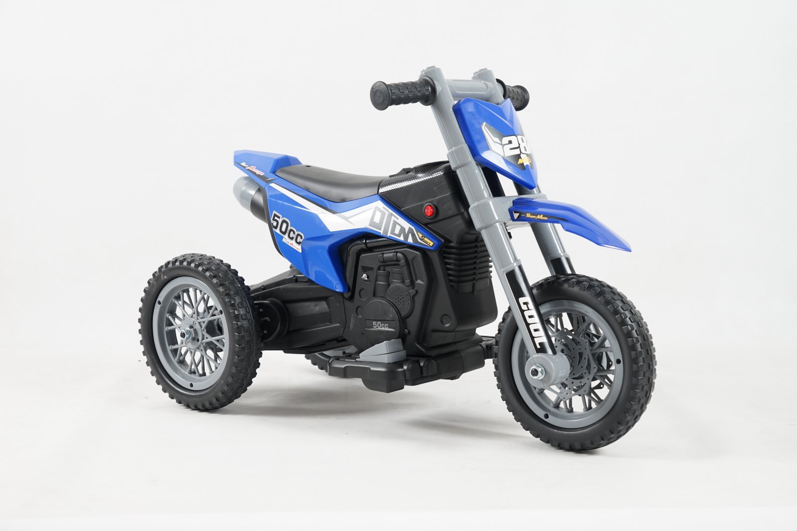 Motocicleta electrica cu 3 roti  Enduro 60W 12V STANDARD culoare albastru