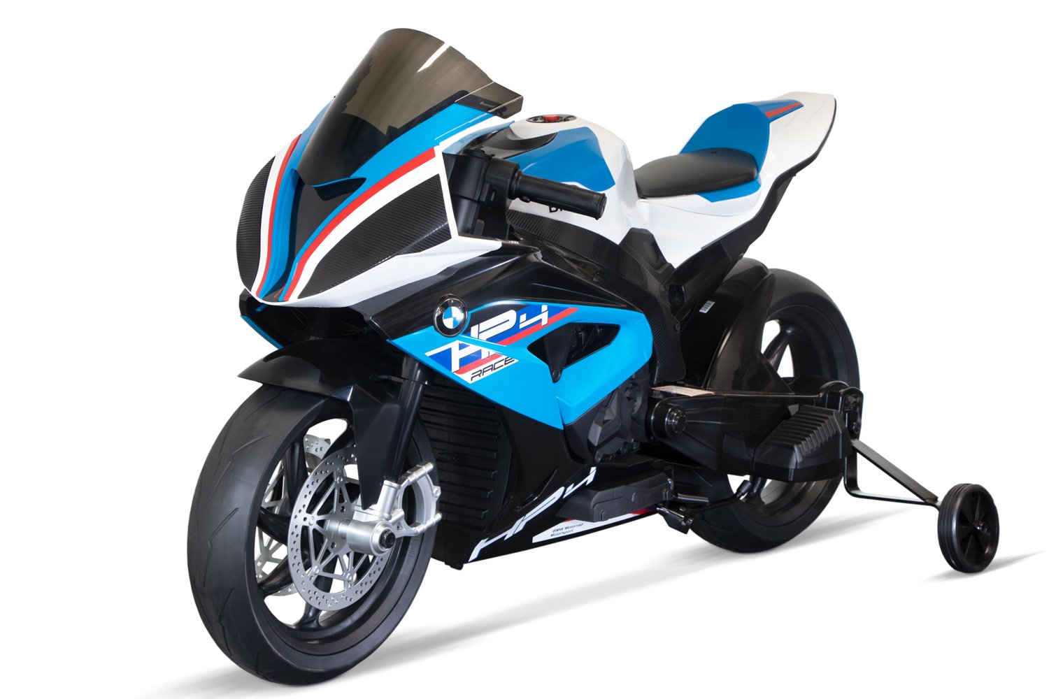 Motocicleta electrica cu licenta BMW HP4 Premium pentru copil 3-9 ani culoare Albastra