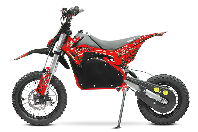 Motocicleta electrica Eco Serval PRIME 1200W 12/10 48V 15Ah Lithiu ION culoare Rosie