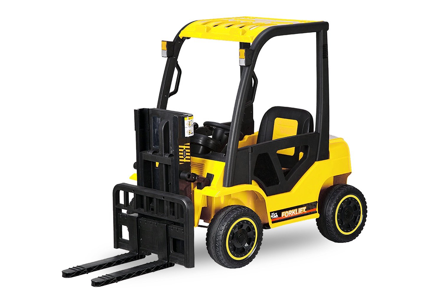 Motostivuitor electric pentru copii  Forklift 90W 12V echipat STANDARD galben