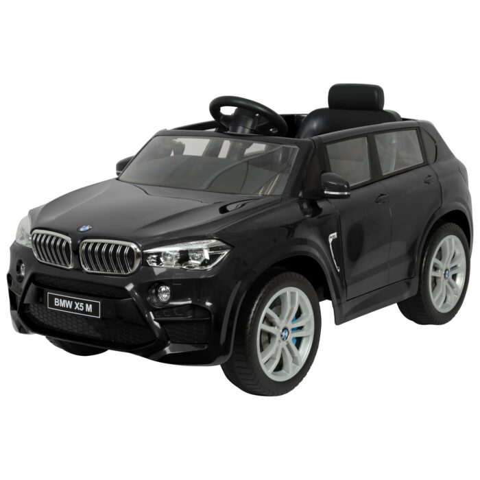 Masinuta electrica SUV Premier BMW X5M, 12V, roti cauciuc EVA, scaun piele ecologica, negru