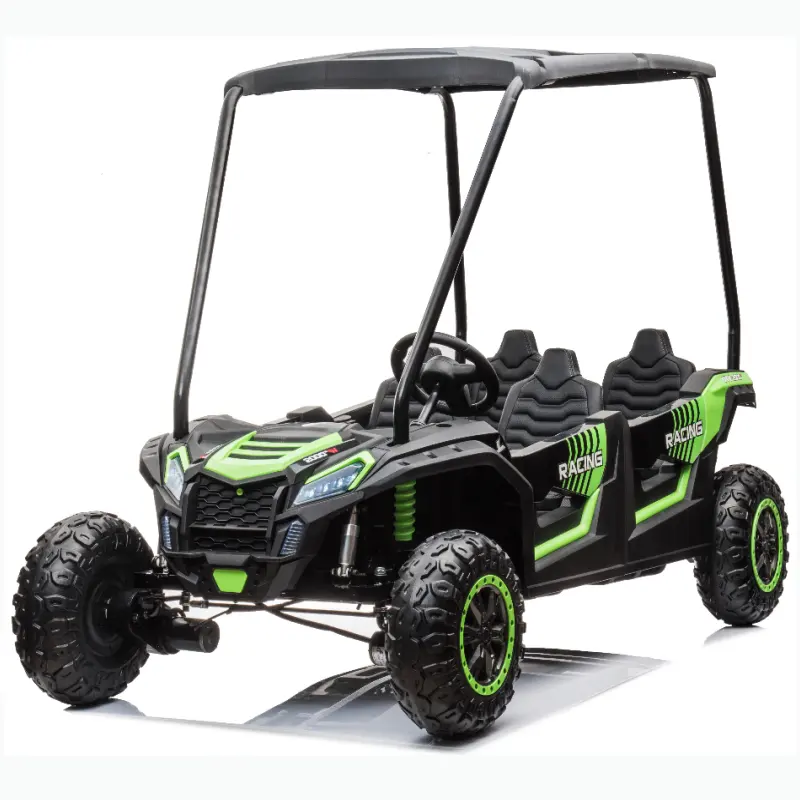 UTV electric pentru 4 copii  Racing 600W 24V 14Ah premium culoare verde