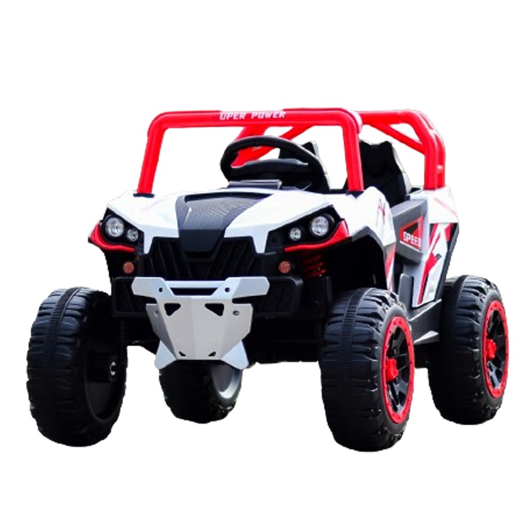 UTV electric pentru copii  RSR MP3 & USB echipare standard 60W 12V rosu cu alb