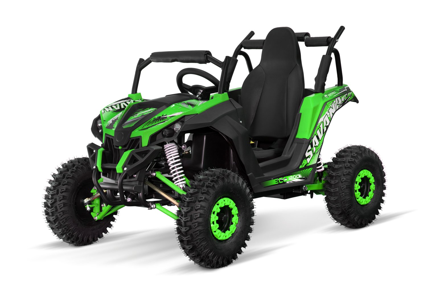 UTV electric pentru copii NITRO GoKid Savana 1200W 48V #Verde