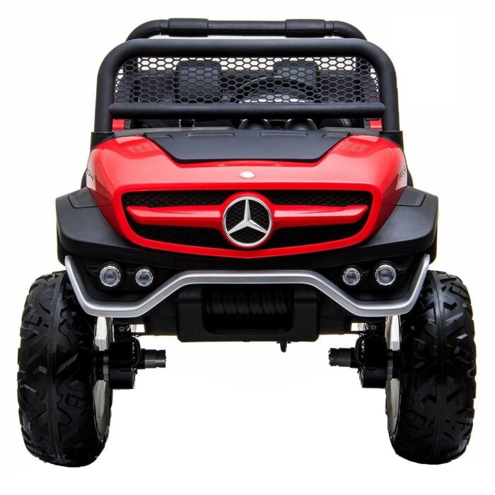 Masinuta electrica pentru 2 copii Mercedes UNIMOG 4×4 140W PREMIUM culoare Rosu