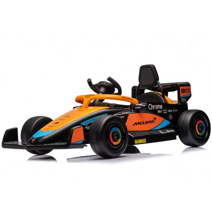 Masinuta electrica pentru copii, Formula 1 McLaren Racing 70W 12V, cu scaun tapitat