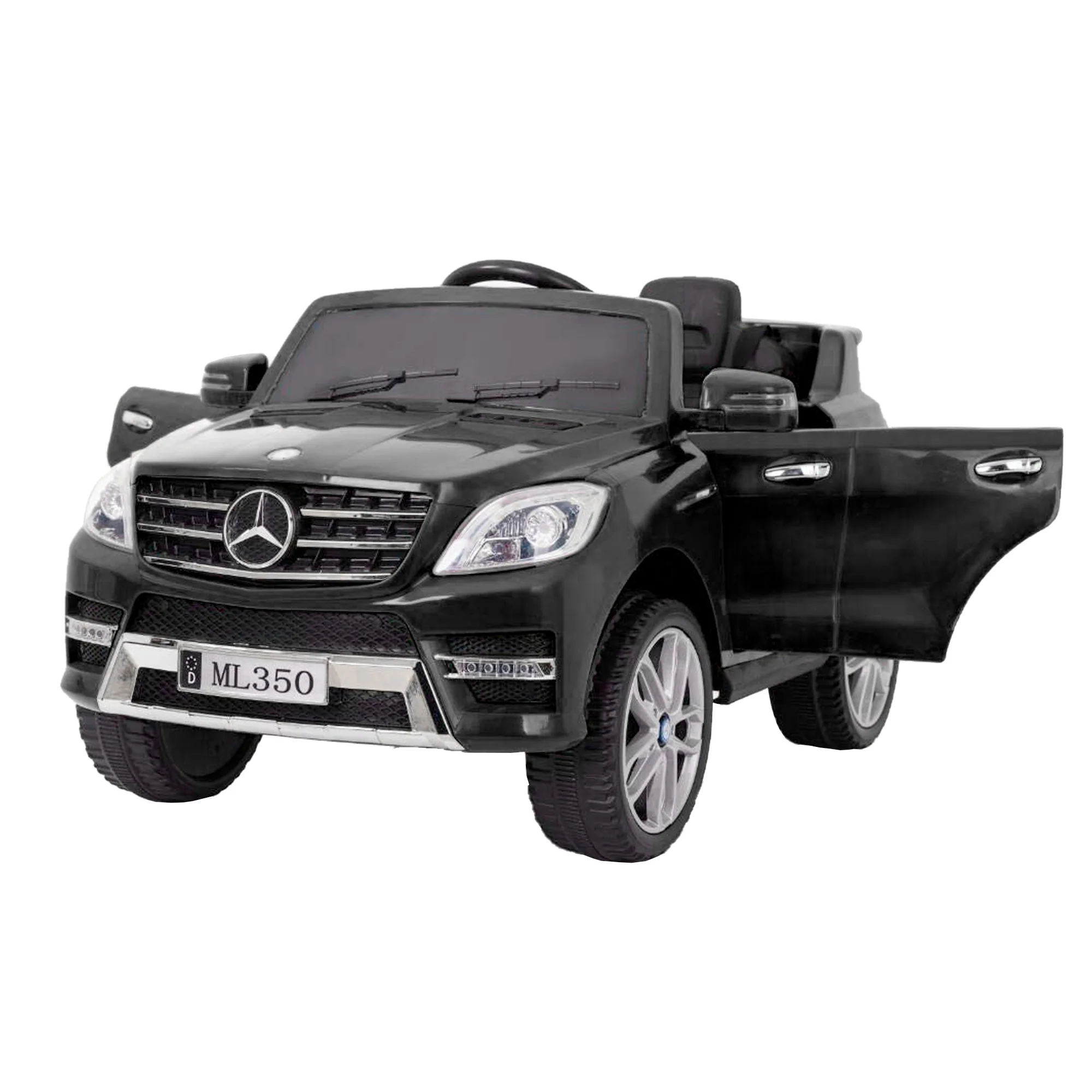 Masinuta electrica pentru copii Mercedes ML350 70W 12V cu ROTI Moi, culoare Negru