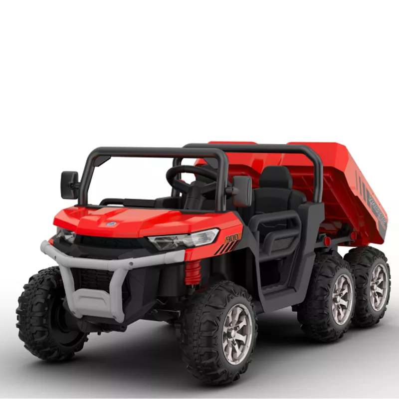 UTV electric pentru 2 copii Kinderauto Farm Tractor 6×6 180W 12V premium, culoare Rosie